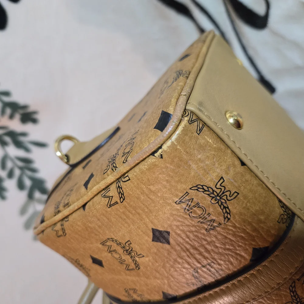 MCM Tan Monogram Handbag - Picture 12 of 16